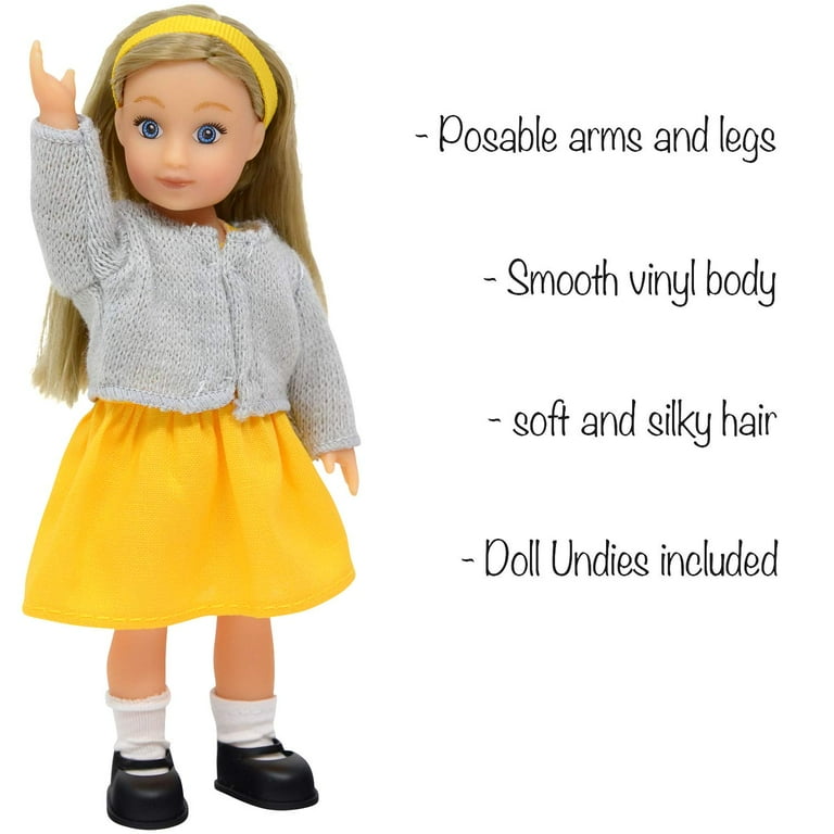 The New York Doll Collection Mini Toy Sara - Small 6.5 inch Kids