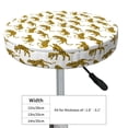 thumbnail image 4 of Lsque Leopard Print Round Bar chair cushion covers Velvet Fabric Premium Comfort Protects from Scratches and Stains for 14-17 Inch Chair- 12 inch, 4 of 7