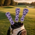 thumbnail image 3 of Yuyamidu Purple Bat Golf Club Head Covers Halloween Driver Headcover, Fairway Wood Head Cover, Golf Hybrid Head Cover for Women Men, 3 of 8