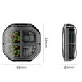 thumbnail image 6 of Tnobhg Convenient 7-Day Pill Box Dispenser 4/6-Grid Design Large Space Buckle Fix Good Sealing Pocket-sized Pill Container, 6 of 8