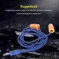 thumbnail image 5 of Radio Foam Earbuds Professional Noise Isolation Stylish Lightweight 1/8 Inch Mono Plug Earphones for Racing 24.8in, 5 of 5