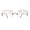 Silver / Grey Clear, variant on Classic 90s Rimless Large Rectangle Luxury Sunglasses Gold Blue