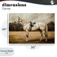 thumbnail image 4 of Stupell Industries Rustic Lodge White Mare with Saddle Canvas Art, 45 x 30, by Petals Prints Design, 4 of 8