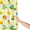 thumbnail image 6 of DouZhe Cartoon Toys Yellow Pattern Shower Curtain, Waterproof Bath Curtains for Bathroom Decorations, 72 x 72 inches, 6 of 7