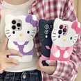 thumbnail image 4 of Sanrio 3D Stereoscopic Hello Kitty Cases For iPhone 15 14 13 12 11 Pro Max Mini XR XS 8 Plus Y2K Soft Shockproof Full Lens Cover, 4 of 4