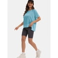 thumbnail image 6 of T-Shirts for Women Crew neck Short Sleeve Casual Summer Tops Lightweight Loose Blouse, 6 of 6