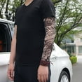 thumbnail image 3 of Janrevotw 1pcs Fashion Outdoor Sleeve Tattoo Sleeve Seamless Men'S And Women'S Flower Arm Tattoo Sleeve Sleeves Sun Protection Comfortable Tattoo Sleeves, 3 of 7