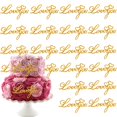 thumbnail image 1 of Adornos para tartas HeartYue Happy Valentine's Day Love Gold, 20 unidades, 1 of 7