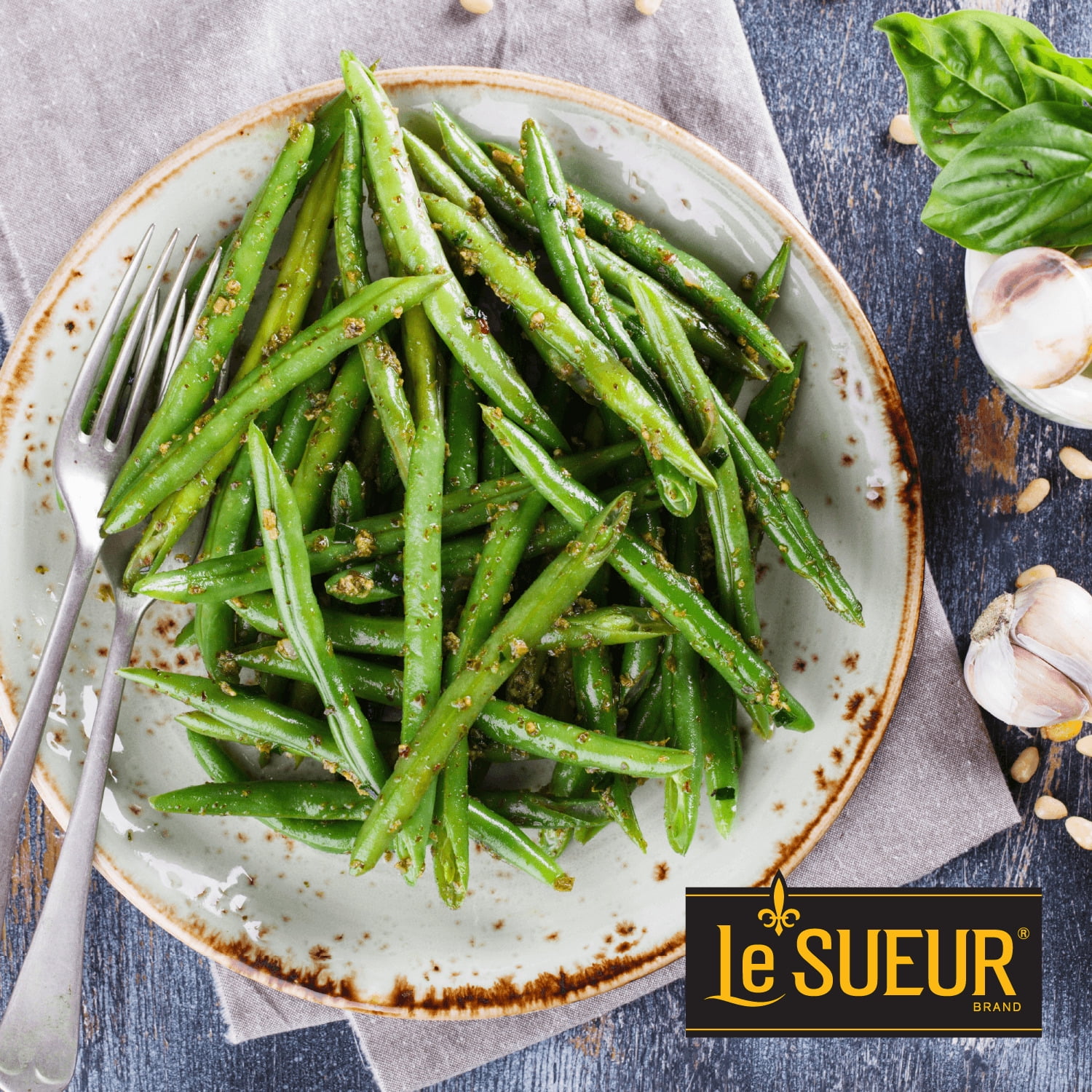 (12 pack) Le Sueur Premium Whole Green Beans, 14.5 oz, Can