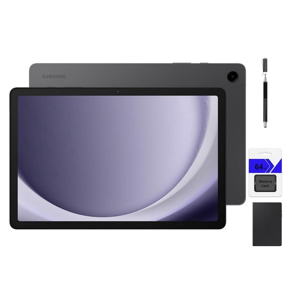 Pre-Owned SAMSUNG Galaxy Tab A9  11 inch 64GB Android Tablet, Big Screen, Quad Speakers, Upgraded Chipset, Multi Window Display, Slim, Light, Durable Design, Graphite with Mazepoly Accessories