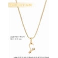 thumbnail image 2 of Dainty Golden Initial Necklace Handwriting Style Letter A-Z Necklace 18"with 2"extender Tiny Heart Initial Box Chain Necklace Cute Personalized Monogram Name Necklace for Women Trendy diy, 2 of 4