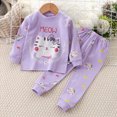thumbnail image 2 of UAYOTSE Toddler Boys Pajamas Long Sets Cartoon Print Cotton 2 Piece Pjs Sleepwear Winter Clothes Kids Jammies Set ,Sizes 3-6 Months, 2 of 4