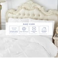 thumbnail image 4 of Kotton Culture 3Pc Oversized King Size Pinch Duvet Cover Set 100% Egyptian Cotton 1000 TC White, 4 of 4