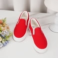 thumbnail image 5 of KEINDI Women’s Slip On Canvas Low Top Shoes Fashion Sneakers and Casual Loafers Flats Shoes For Women Red size 8.5, 5 of 7