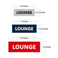 thumbnail image 2 of Basic Lounge Sign (Blue) - Large, 2 of 5