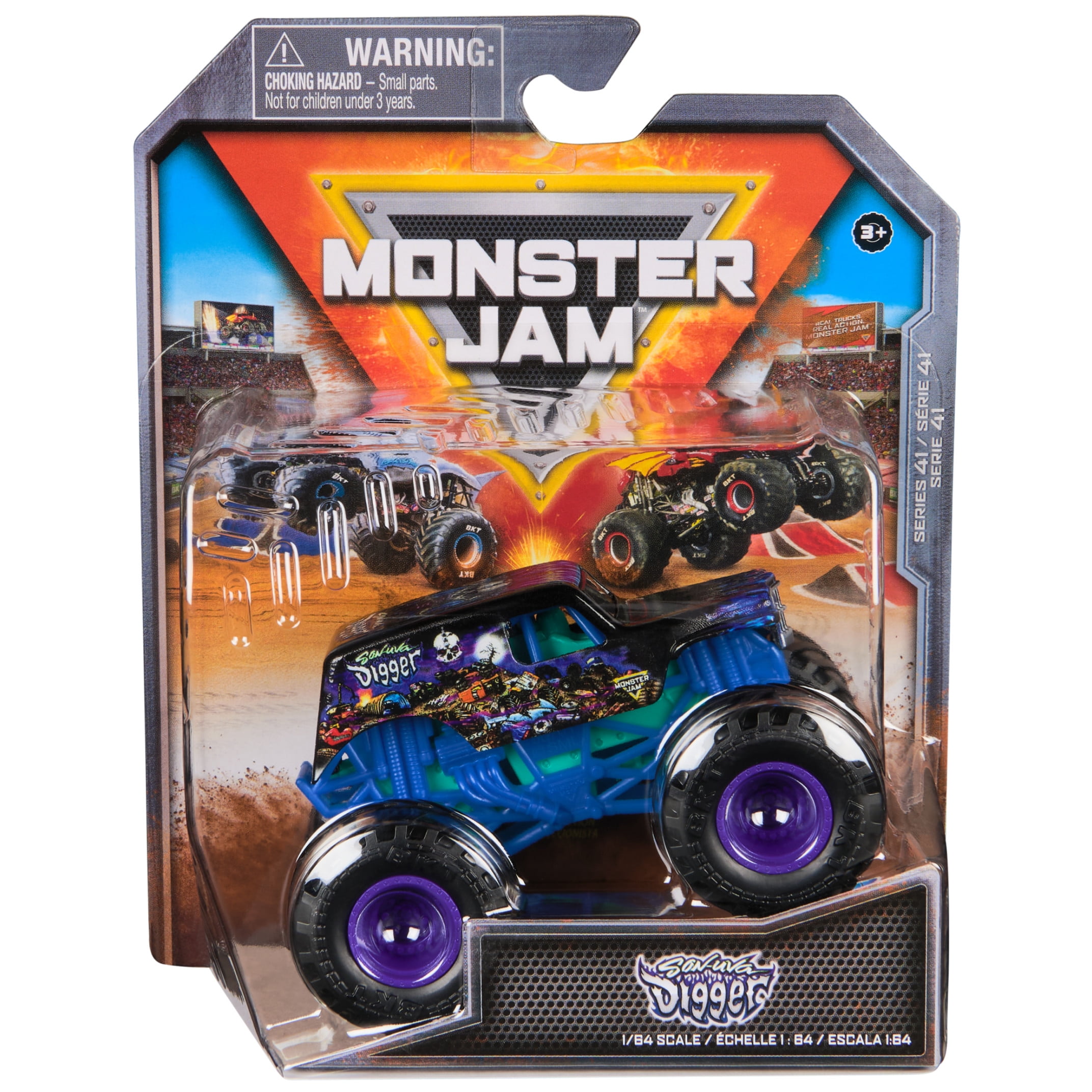 Hot Wheels Monster Jam Rev Tredz Mohawk Warrior Monster Truck 1:43