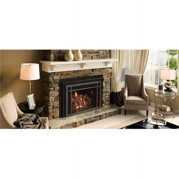 Sierra Flame Electric Fireplace Insert with Black Surround/Overlay, 30"
