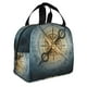 thumbnail image 2 of Easygdp Vintage Compass Bolsa Térmica Premium - Tela Oxford Impermeable, Gran Capacidad, Bolsillo Frontal, Unisex para Trabajo, Escuela, Actividades al Aire Libre y Picnics, 2 of 8