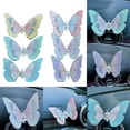 thumbnail image 6 of 6 PCS Embroidery Butterfly Decoration Automotive Interior Accessories Gift for Drivers, 6 of 6