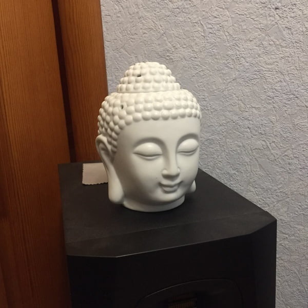Buddha Head Oil Burner Candle Aromatherapy Essential Wax Home Fragrance 