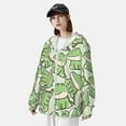 thumbnail image 3 of KLL Mignon Imprimé Crocodile Hommes Femmes UPF 50+ Protection Solaire Veste à Capuche Manches Longues Pêche Randonnée Performance Chemise-Petit, 3 of 7