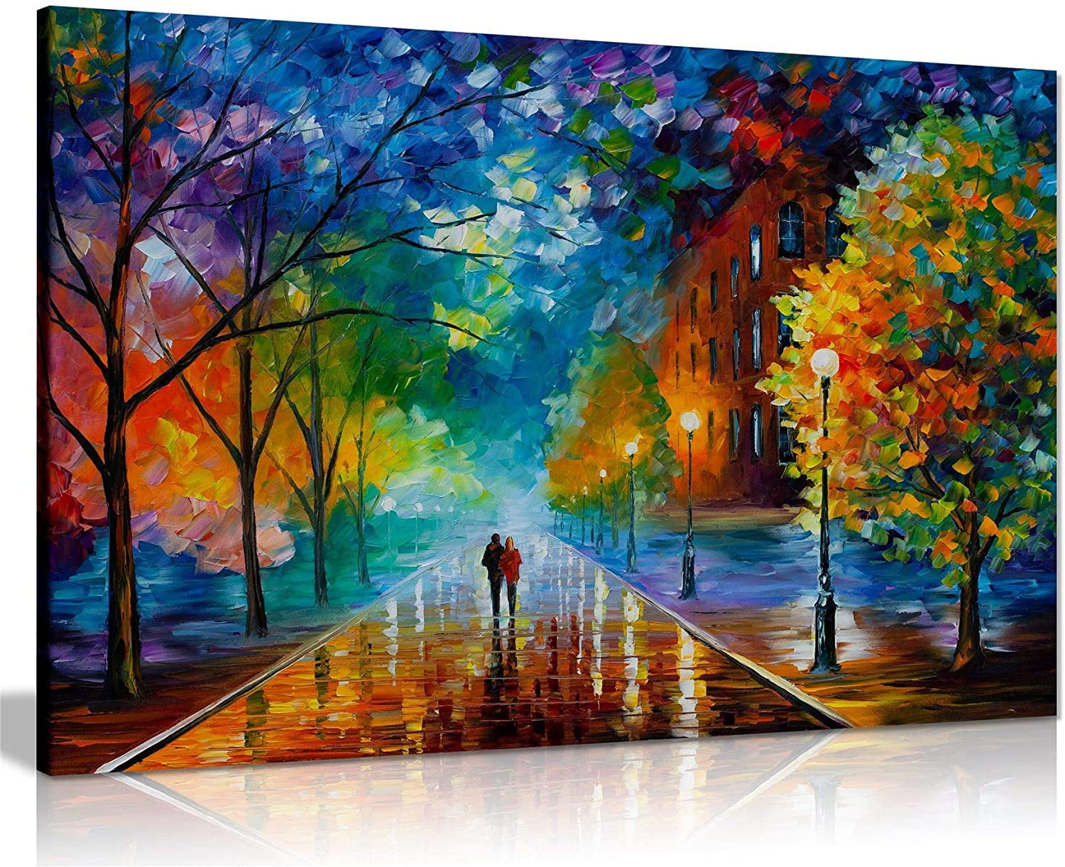 Freshness Of Cold by Leonid Afremov Canvas Wall Art Picture Print Framed  Painting For Bedroom Livingroom Office Wall Decor Ready to Hang -  Walmart.com