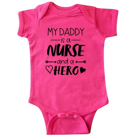 

Inktastic My Daddy is a Nurse and a Hero Gift Baby Boy or Baby Girl Bodysuit