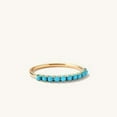 thumbnail image 2 of Turquoise Eternity Ring, Turquoise Ring, Dainty Ring, Turquoise Jewelry, Dainty Ring, Stacking Ring, Everyday Ring, Gift for Her, 2 of 4