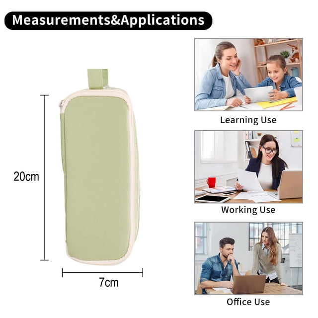 Estuche para lápices para estudiantes de escuela, niñas, niños, gran capacidad, para adultos, estuche para lápices, Officegreen