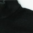 thumbnail image 4 of Iugvhana Mens Quarter Zip Pullover Sweater Trendy Gradient Turtleneck Long Sleeve Loose Knitted Sweaters Tops Dark Gray L, 4 of 9