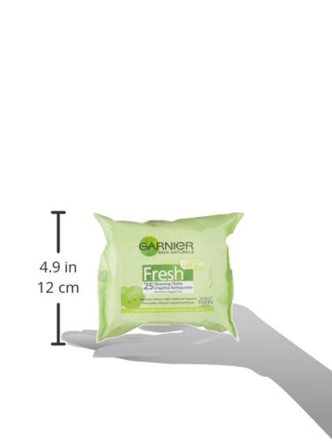 Garnier Skin Naturals Fresh Lingettes Nettoyantes Visage & Yeux, 25 unité
