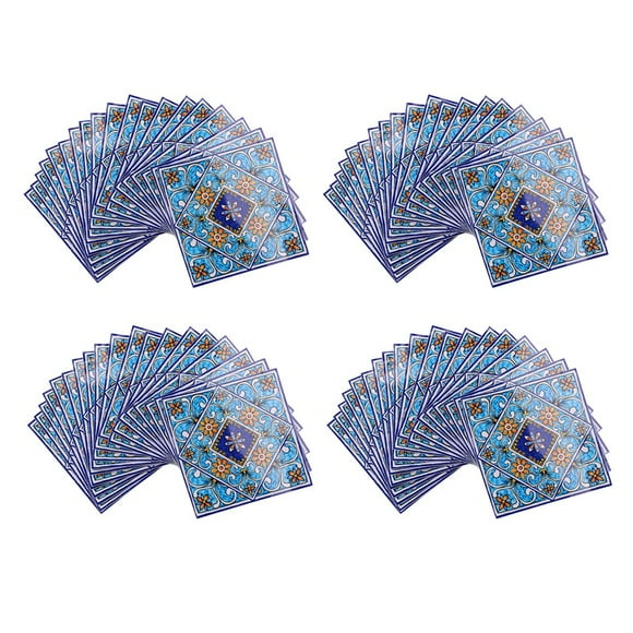 80 Pcs 3D Estilo de Europa Etiqueta de la Pared del Azulejo Línea de Cintura de Azulejos Calcomanías de Pared