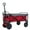 Gray,WINE RED, variant on E-Western 150L Collapsible Wagons for Outdoor Travel and Gardening Heavy Duty Foldable Cart with 360lbs Capacity Wheels Gray WINE RED