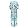 thumbnail image 3 of Kilaqueen Womens Swimsuit Coverup Open Front Long Sleeve Cardigan Beach Vacation Loose Fit Flowy Tunic Jacket, 3 of 4