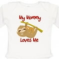 thumbnail image 4 of Inktastic My Mommy Loves Me Sloth Boys or Girls Long Sleeve Baby Bodysuit, 4 of 5