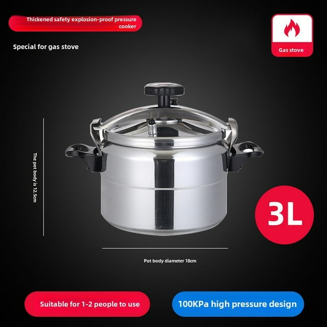 18-54cm Cooking Thickeneded Large Capacity Mini Commercial Non-Stick Pan Explosion-Proof Household Pressure Cooker Workmanship 20cm Bottom 4L gas stove