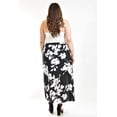 thumbnail image 3 of Short falda con aberturas Roman Fashion /Tallas Extras, 7050, (Negro flor) negro 36, 3 of 6