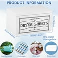 thumbnail image 3 of Wooden Dryer Sheet Holder With Lid Large Capacity Dustproof Softener Sheets Dispenser Easy Access Multipurpose Dryer Sheet Storage Box for Laundry Room Bathroom, 3 of 10