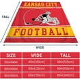 thumbnail image 3 of Football Blanket for Men Women Football Lovers Gifts Soft Flannel Warm Throw Blanket Football Style Travel Blanket for Men Football Fans Blankets for Sofa Bed Bedroom Living Room 30x40 Inch, 3 of 14