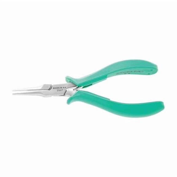 Excelta 5 1/2 in TealShield(TM) Needle Nose Plier Molded Grip Handle 2847
