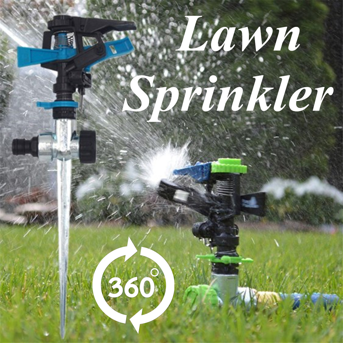 Pulsating Sprinkler Spike Garden Grass Watering System Lawn Pulse Heavy