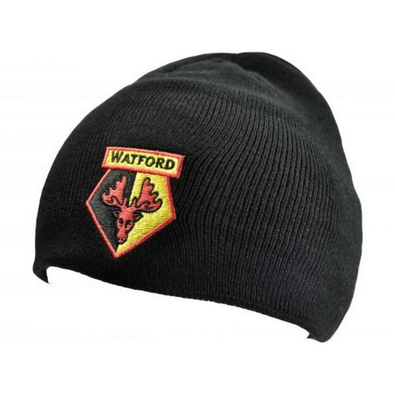 Watford FC Embroidered Knitted Roll Down Beanie