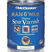 McCloskey Man O' War Marine Spar Varnish Semi-Gloss - Water-Resistant - 1 gal, Clear