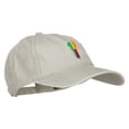 thumbnail image 5 of Benin Map Flag Embroidered Washed Cap - Stone OSFM, 5 of 5