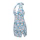 thumbnail image 3 of VISgogo Vestido envuelto para mujer, sin mangas, cuello en V, estampado floral, adelgazante, informal, para fiesta, sin espalda VISgogo moda, 3 of 9