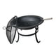 thumbnail image 2 of Parrilla para hoguera de leña, metal duradero, rejilla con cubierta de pantalla contra chispas, hoguera para acampar en el patio trasero Zulema Pozo de fuego ardiente, 2 of 8