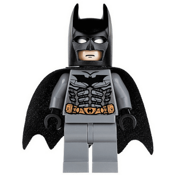 LEGO DC Super Heroes Batman, Dark Bluish Gray Suit with Black Mask Minifigure
