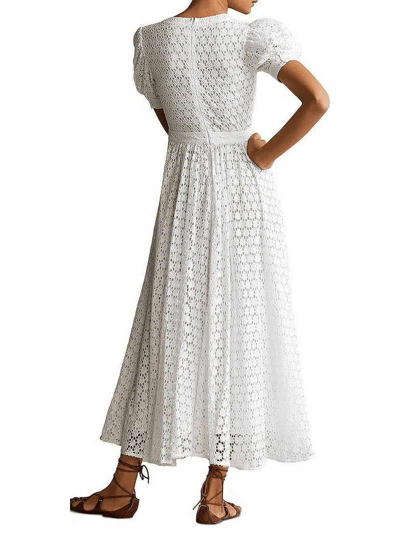 quarter length sleeve lace wedding dress Simple Long 3/4 Sleeve Lace Wedding Dress