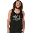 thumbnail image 5 of WWJD What Would Jesus Do Tank Top T Shirts Men Women Brisco Brands S, 5 of 6