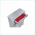 thumbnail image 2 of Mystic Contemporary Light Gray Wood Nightstand with 3 Drawers, 2 of 5